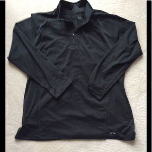 Champion Black 1/4 Zip Top XXL